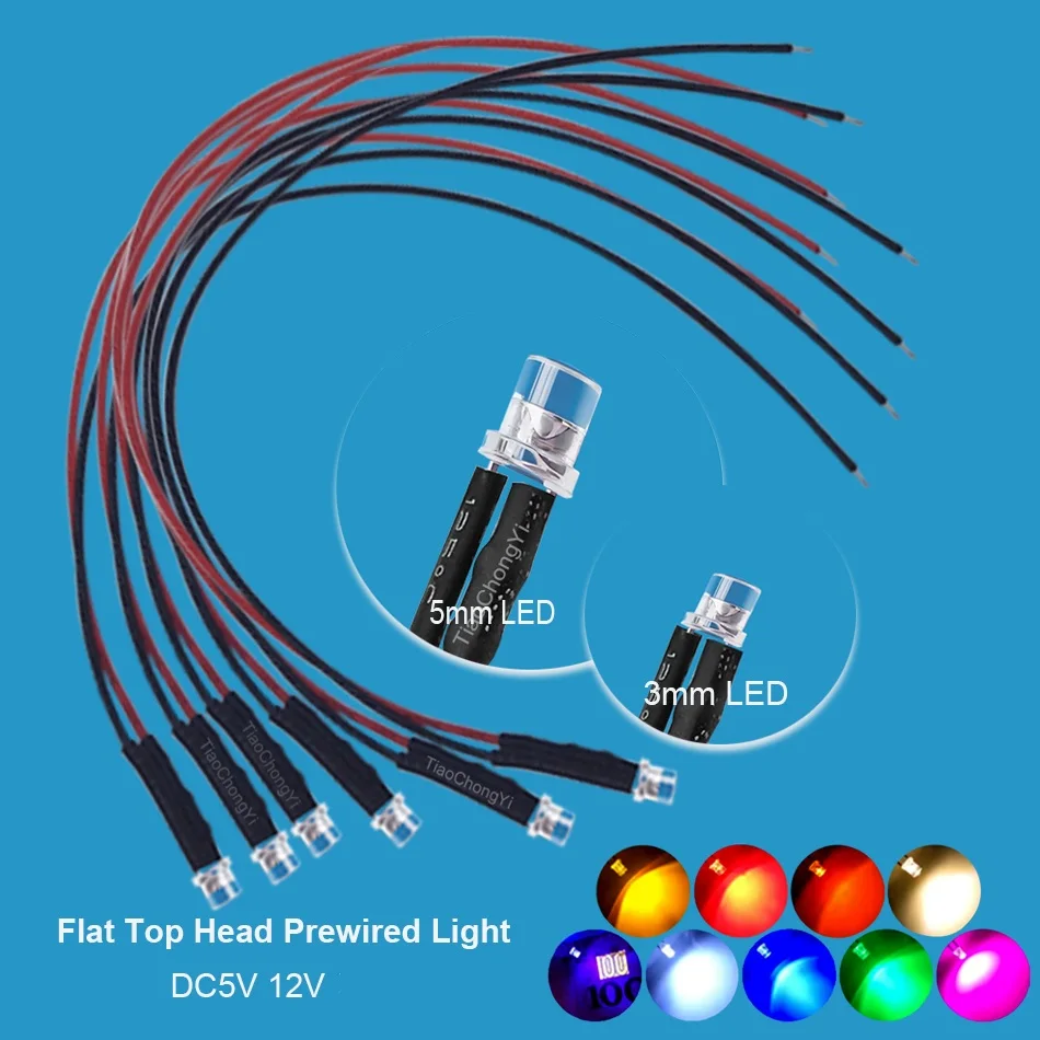 مصابيح LED ملونة 10 قطع