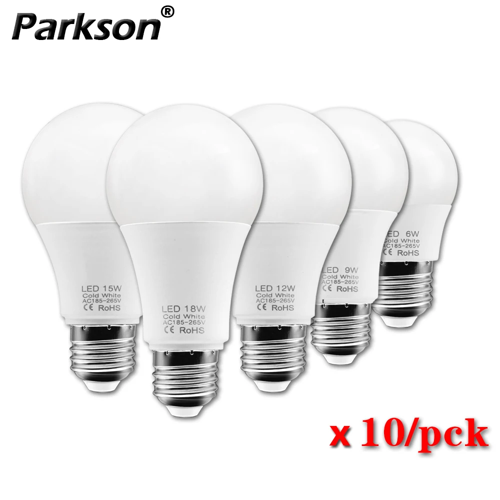 10 قطع مصابيح LED E27 بجودة عالية