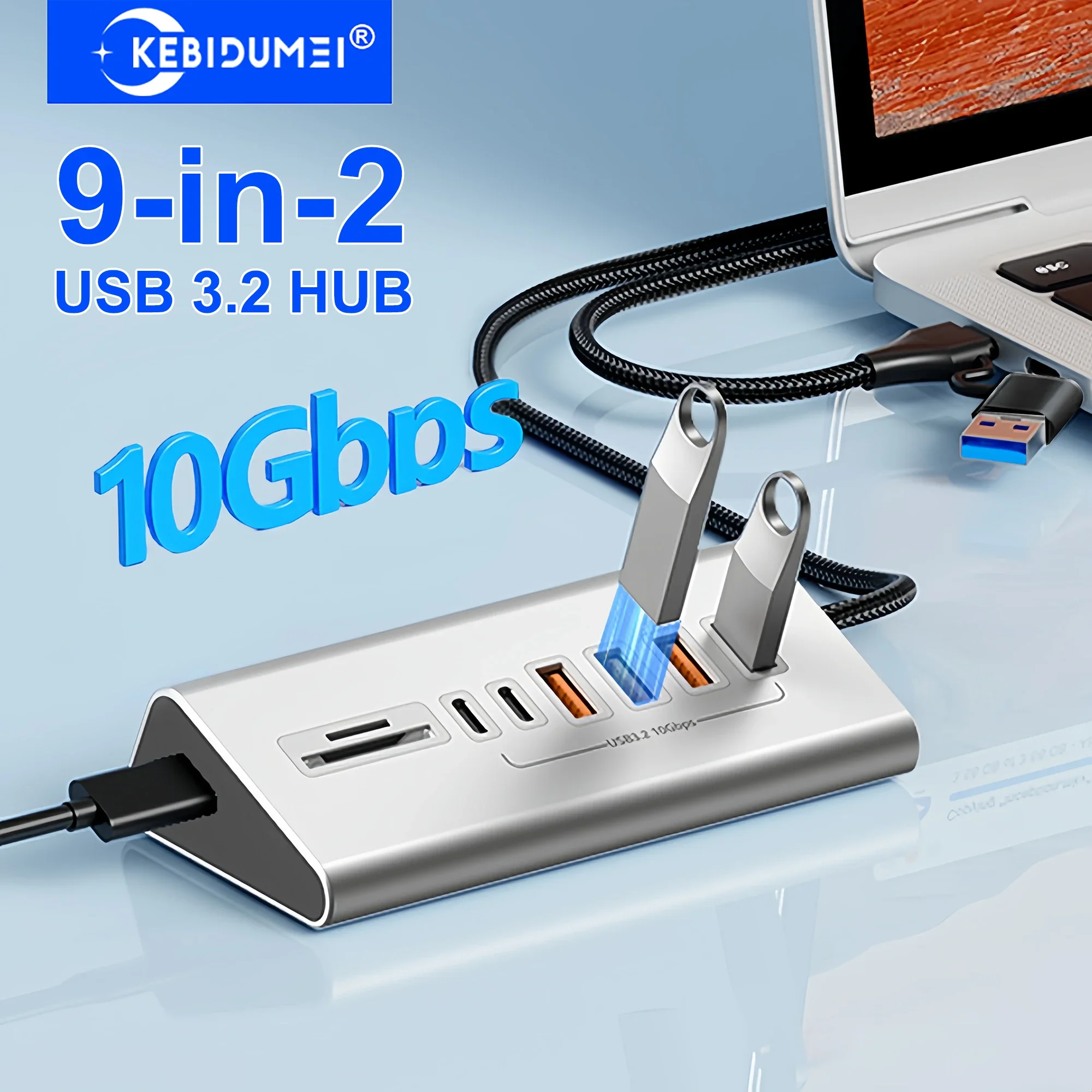 محطة إرساء USB 3.2 نوع C متعددة