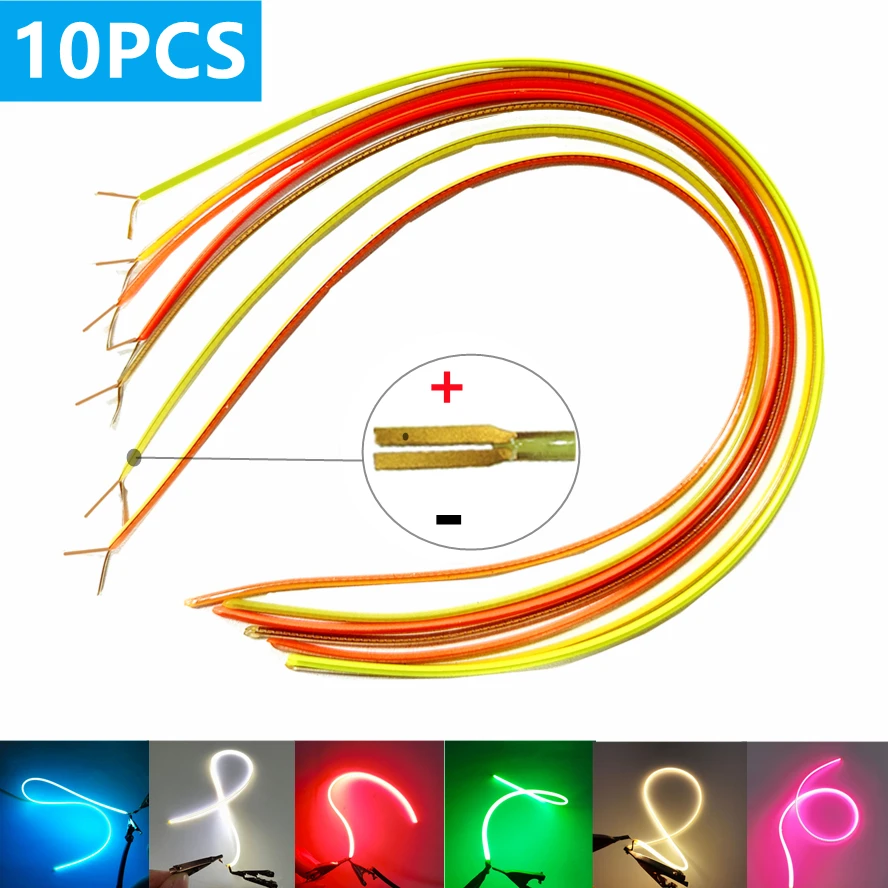 10 قطع لمبات LED عصرية مرنة
