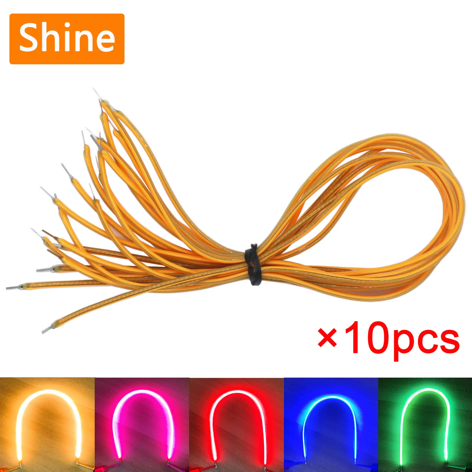 10 قطع مصابيح LED مرنة 3V