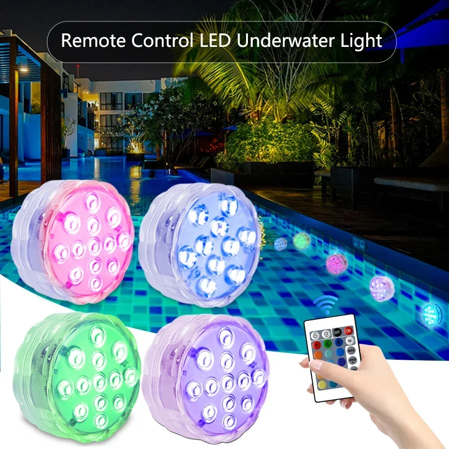 أضواء LED RGB تحت الماء الملونة