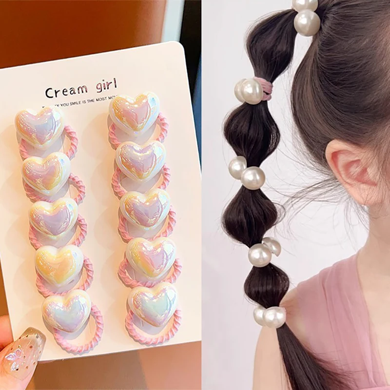 Set of 10 Cute Baby Girl Hair Ties