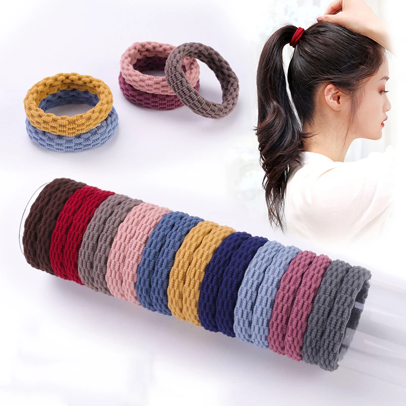 10PCS Basic Elastic Hair Bands for Women