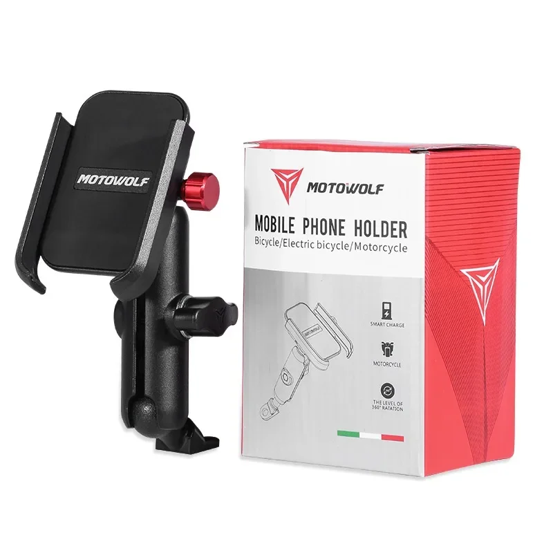 حامل هاتف دراجة نارية مع شاحن USB