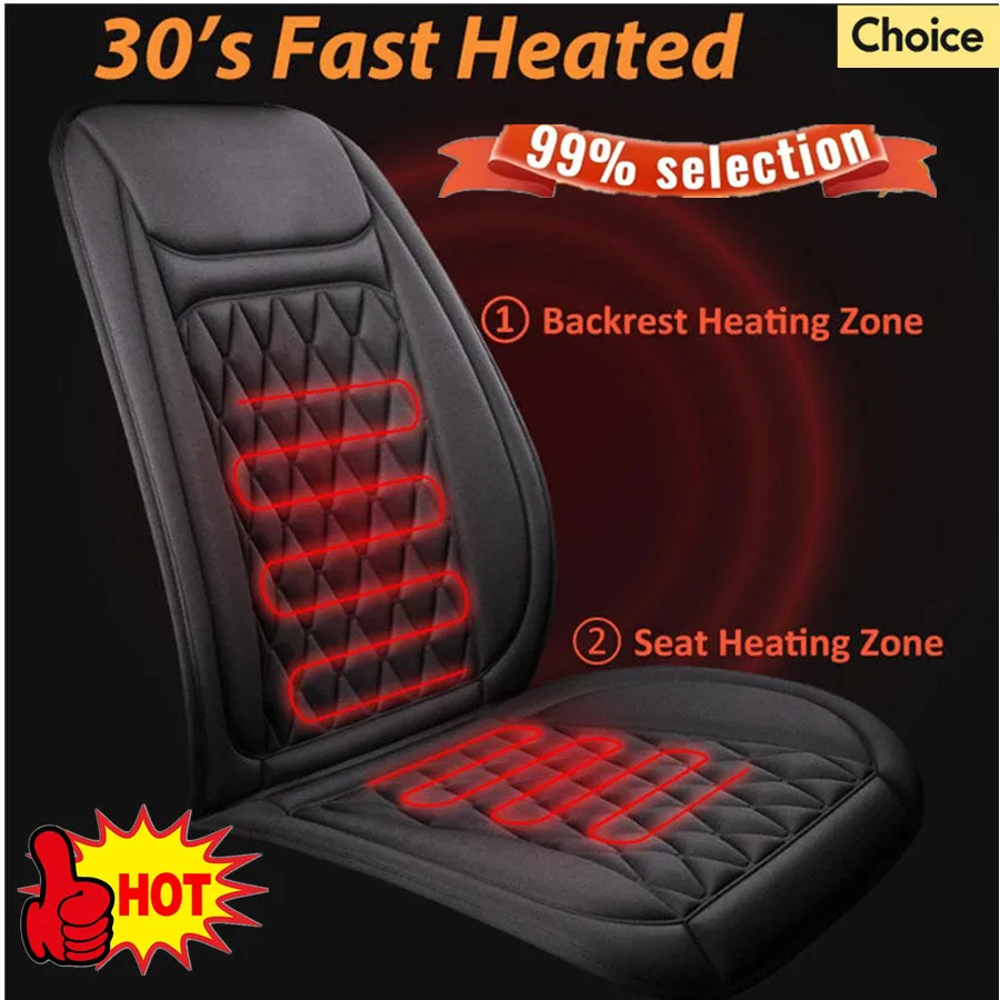 Fast Heating Car Seat Cover 12-24V