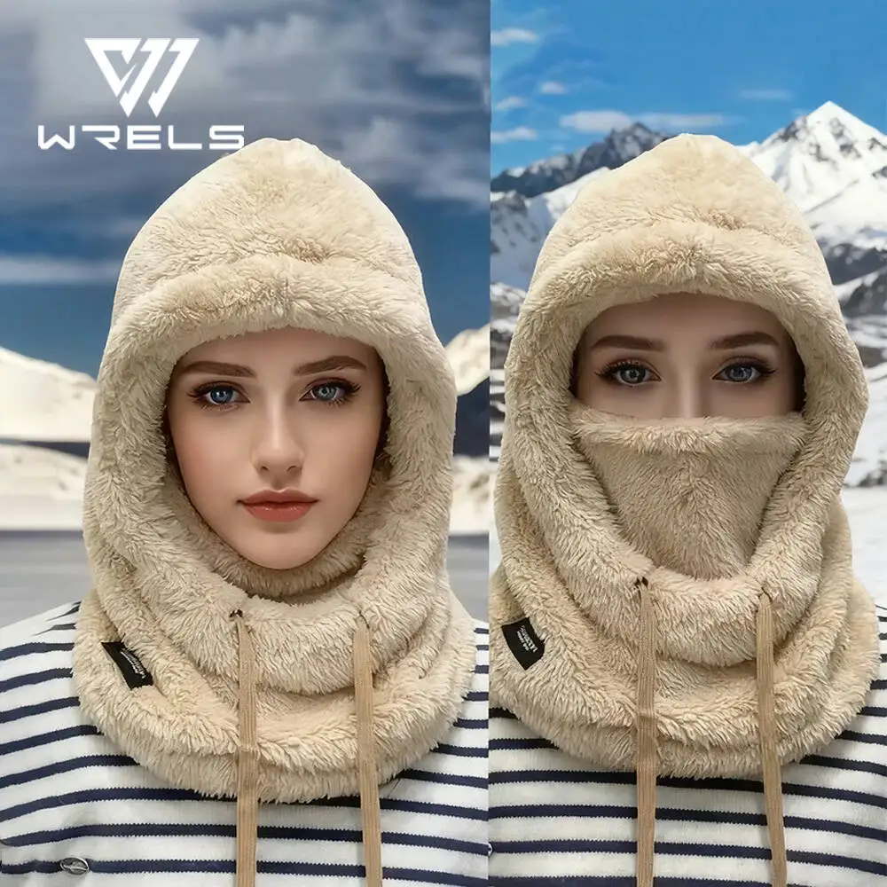 غطاء رأس شتوي دافئ للتزلج والدراجات