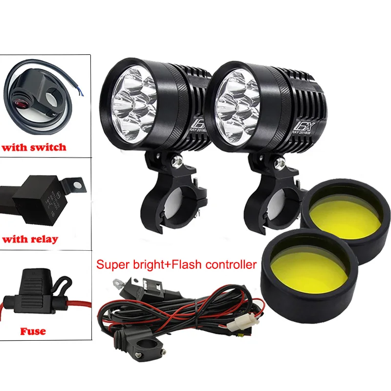 مصابيح ضباب LED للدراجات النارية