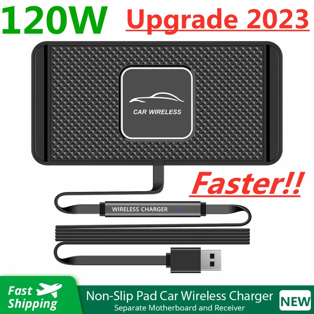 120W Fast Wireless Charger Car Stand