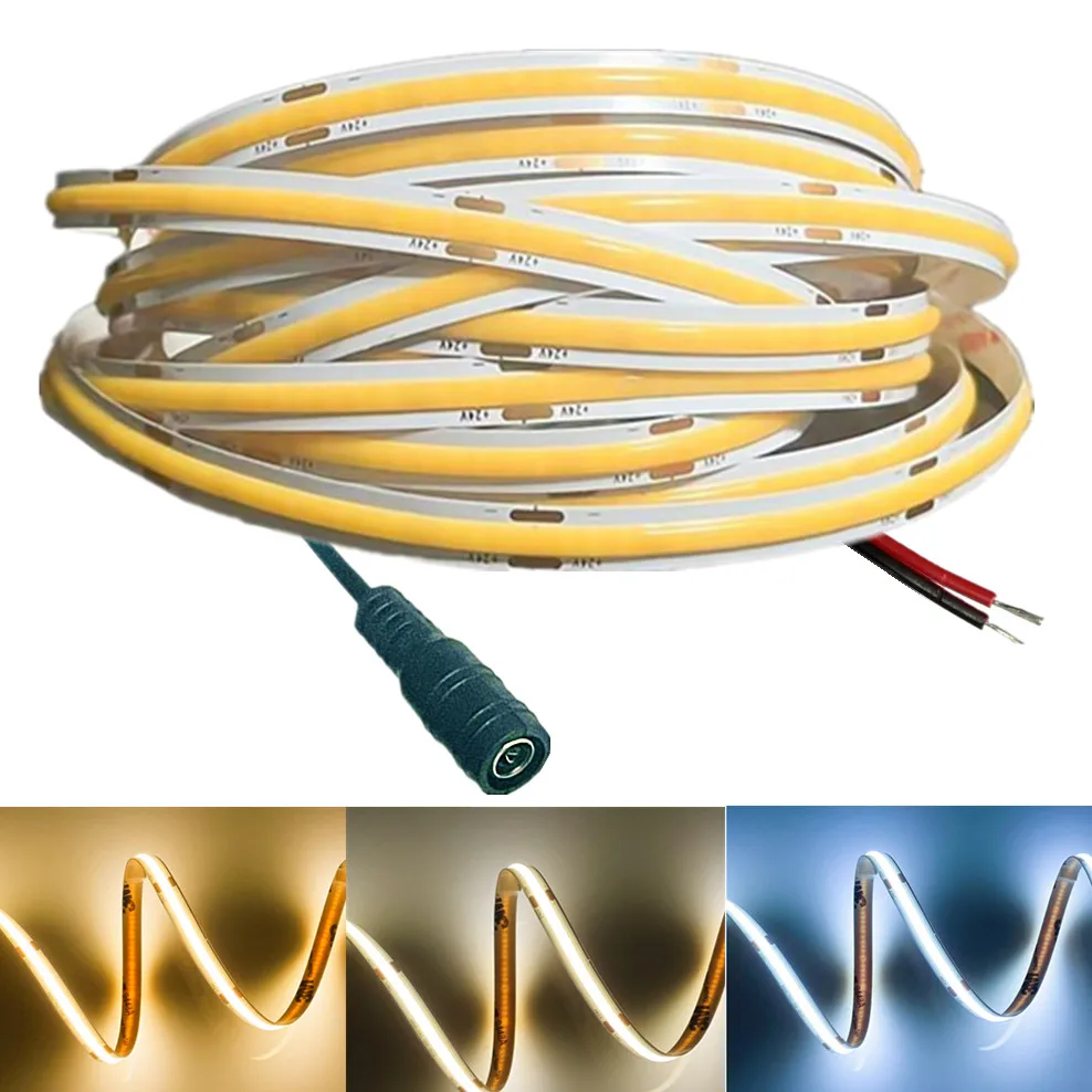 شريط LED رفيع عالي الكثافة 12-24 فولت