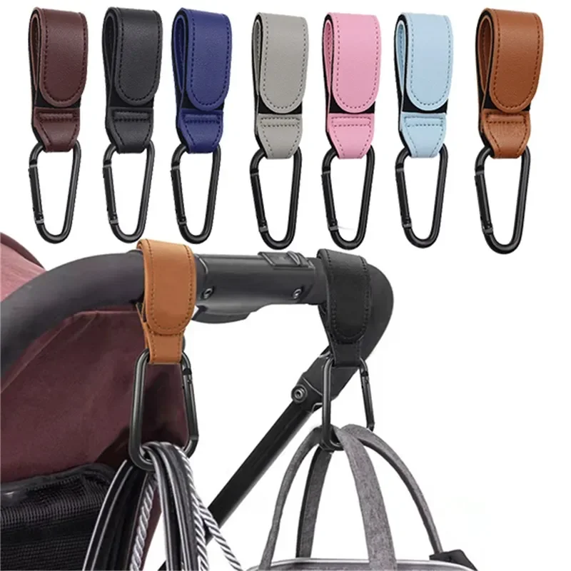 عربة أطفال بولي Leather مع هوك 360 درجة