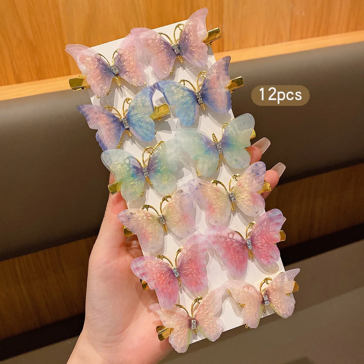 12 Sweet Wind Butterfly Hair Clips