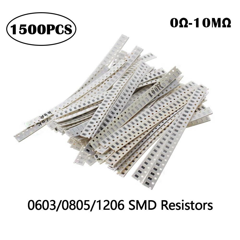 مجموعة مقاومات SMD متنوعة 1500 قطعة