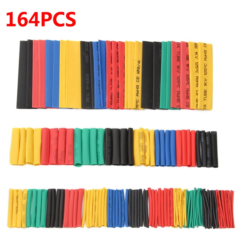 164pcs Heat Shrink Tube Sleeve Set