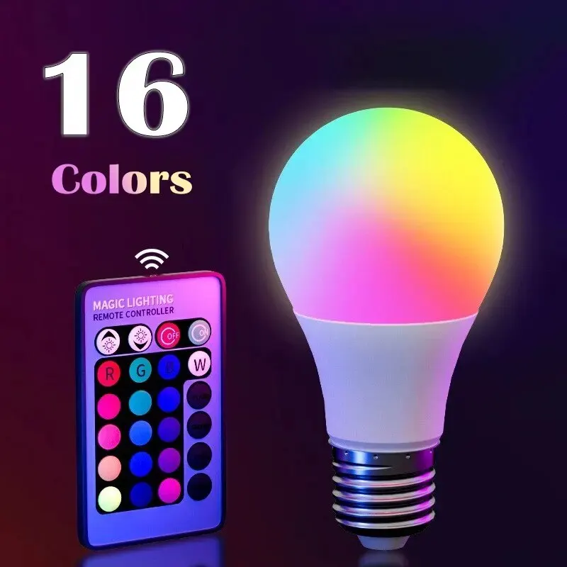 16 Colors RGB LED Dimmable Smart Bulb