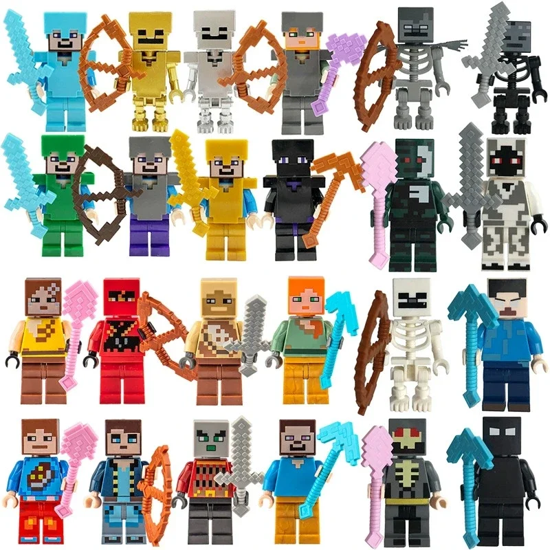 مجموعة Minecraft لبنات البناء 8 قطع