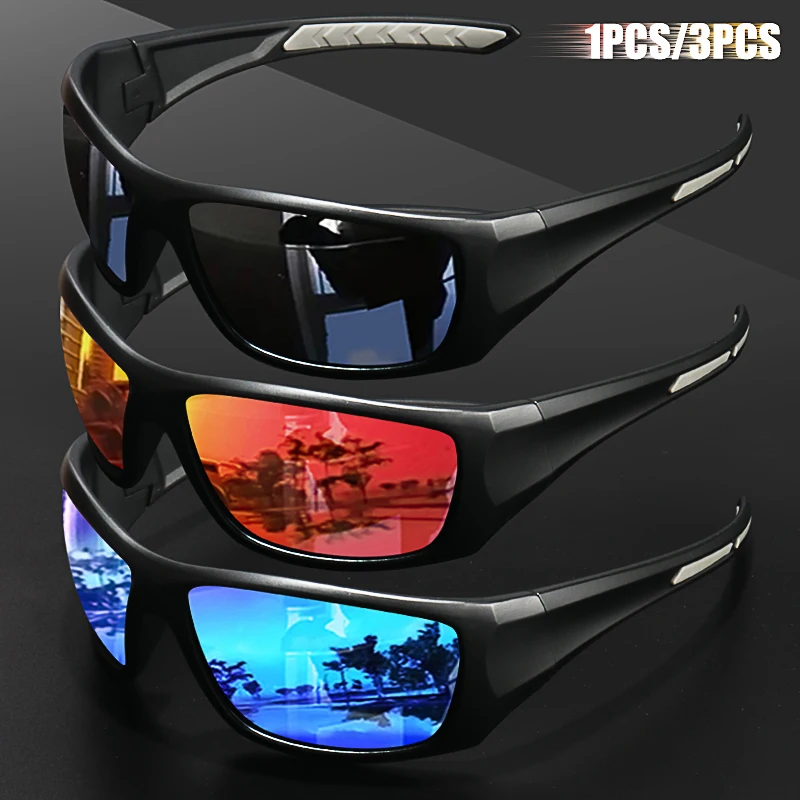 Unisex Polarized Sports Sunglasses Set
