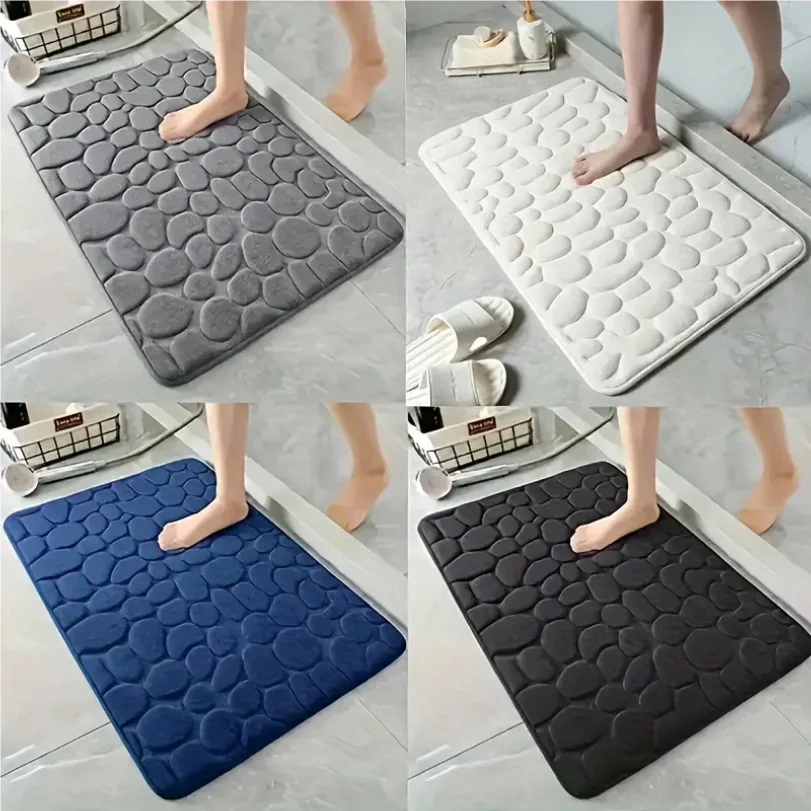 Coralline Velvet Anti-Slip Bathroom Mat