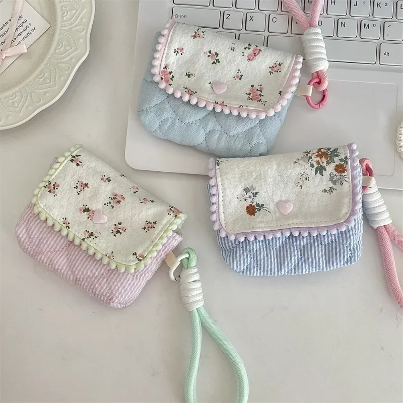 Cute Floral Student Coin Wallet Bag
