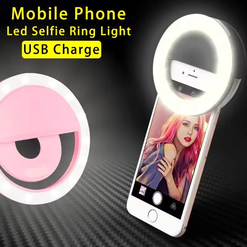 Adjustable LED Selfie Ring Light for Phones