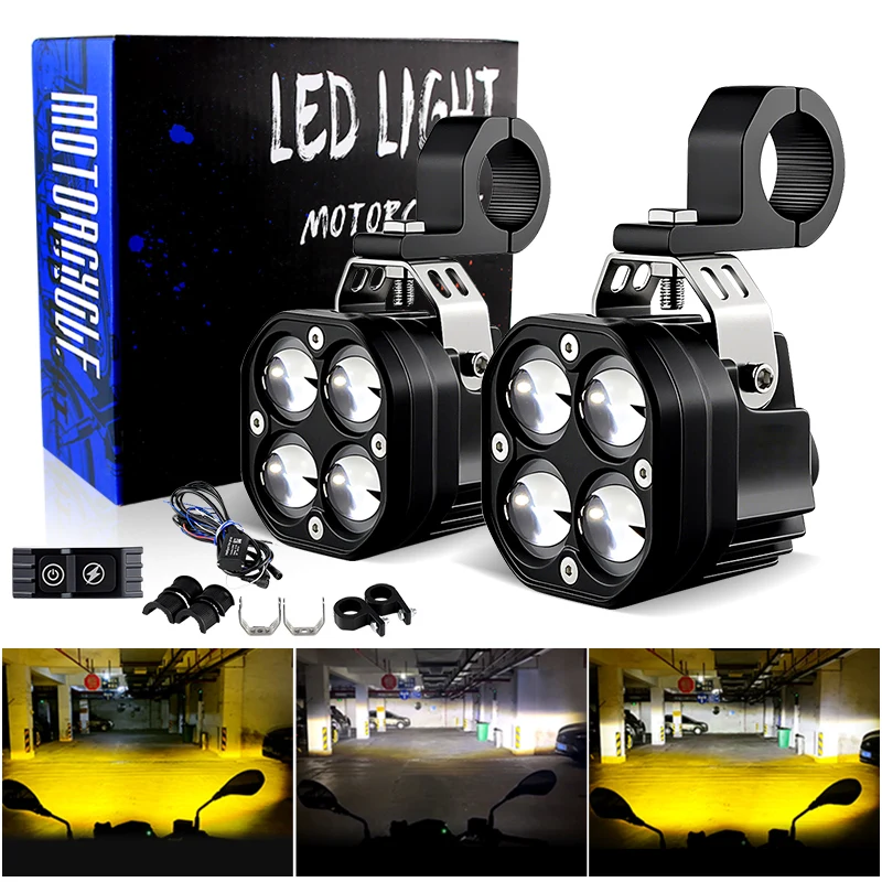 M8 Super Bright Motorcycle LED Headlight Set