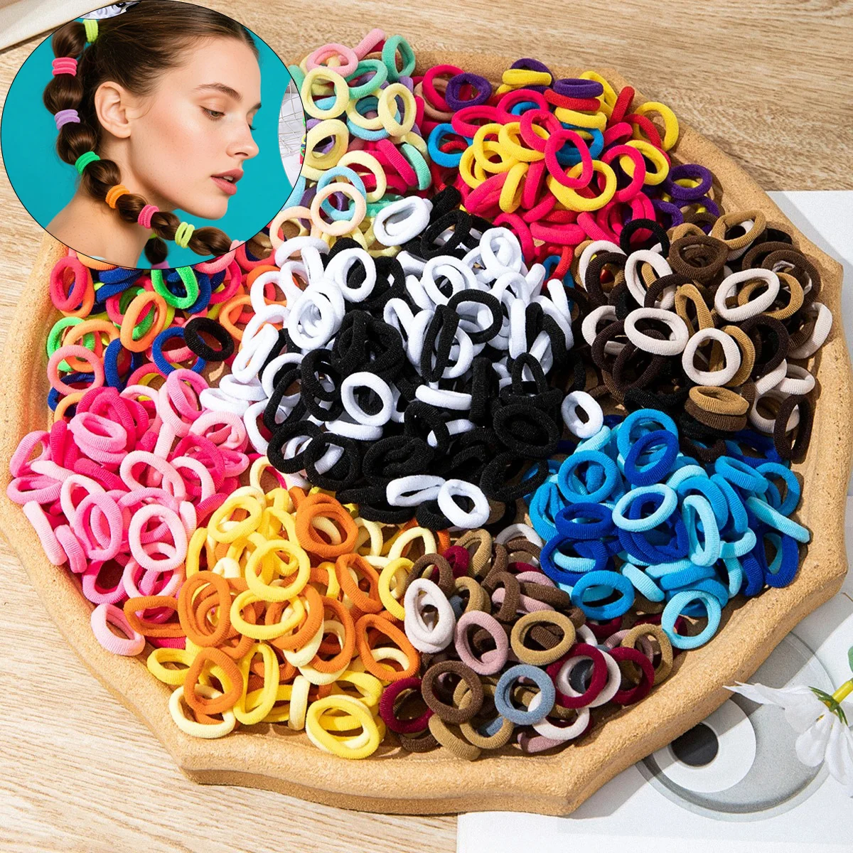 Colorful Nylon Hair Bands for Girls