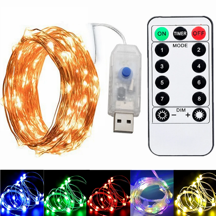أضواء LED جنية للتحكم عن بعد