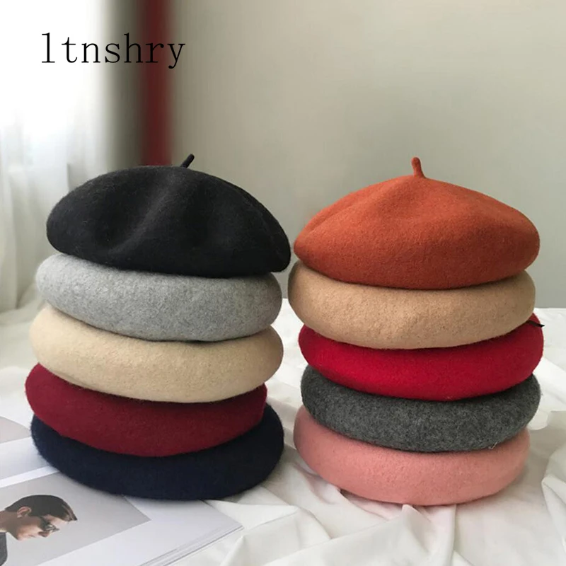 Vintage Wool Beret Hat for Women