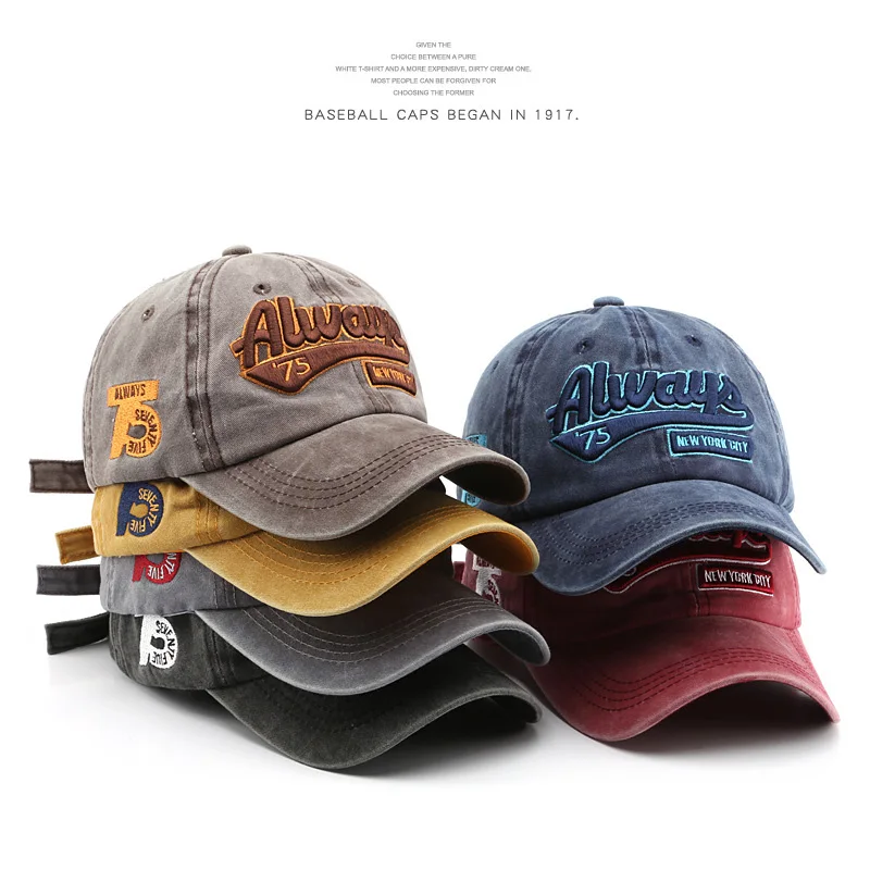 Vintage Washed Cotton Baseball Cap
