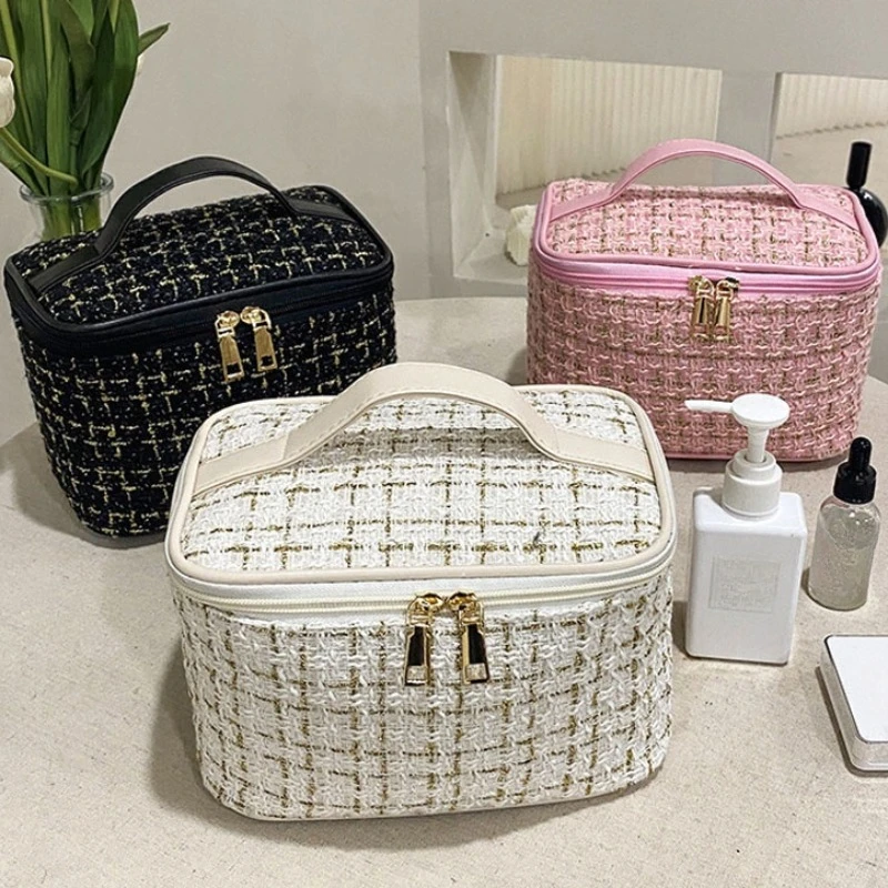 Large Knitted Style Makeup Bag for Women
