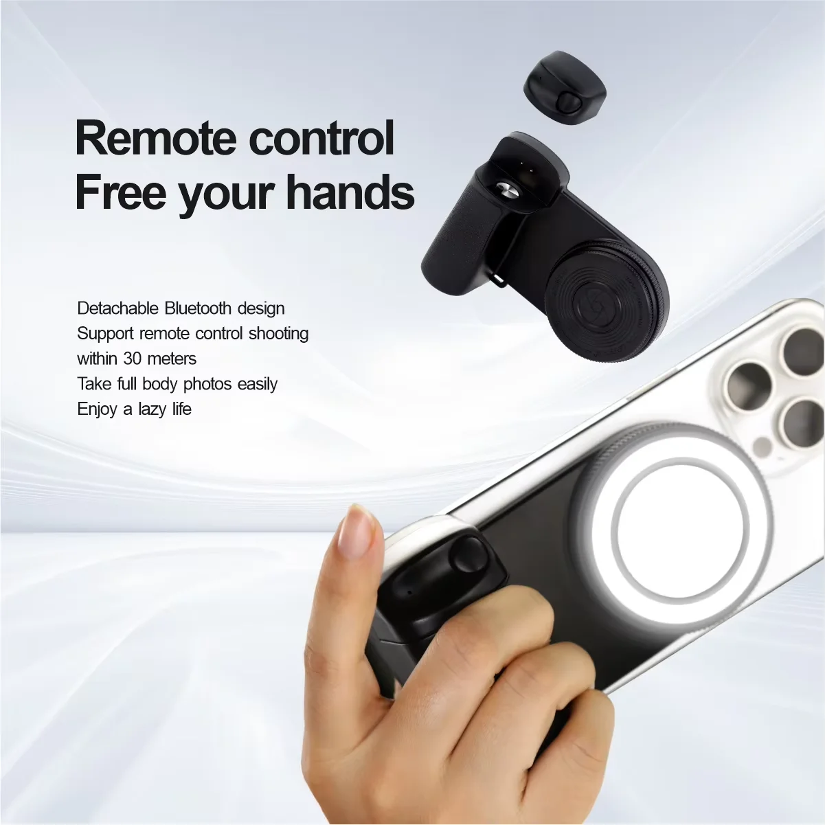 Bluetooth Selfie Handle with Stabilizer
