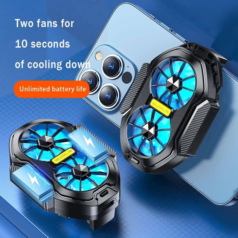 FS01 Dual Fan Mobile Phone Cooler
