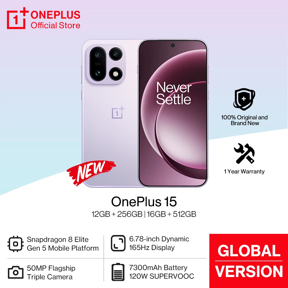 هاتف OnePlus 15 الذكي إصدار 2025
