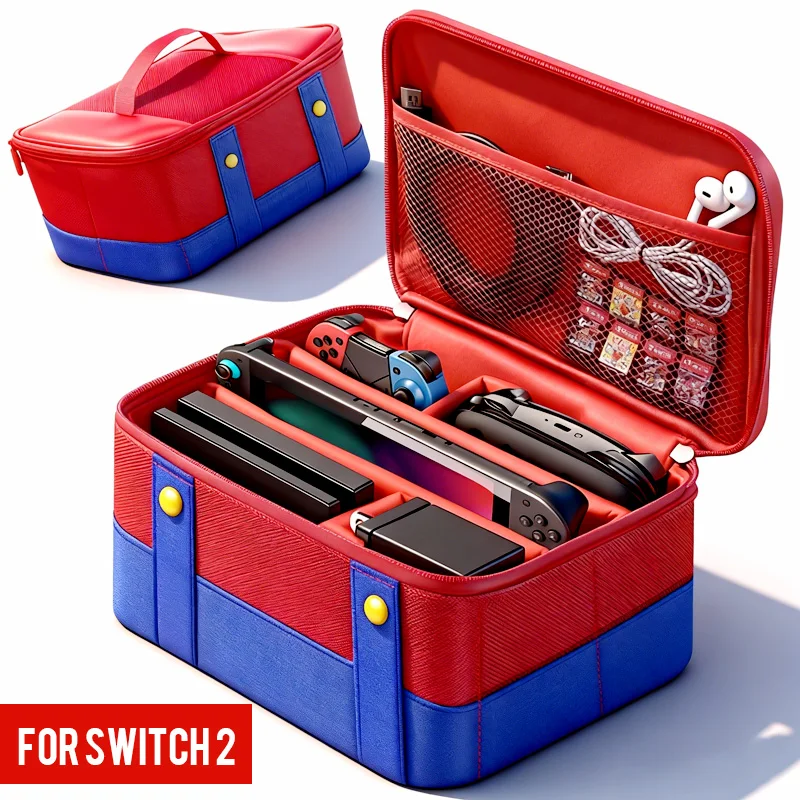 حافظة واقية كبيرة لـ Switch2 Mario