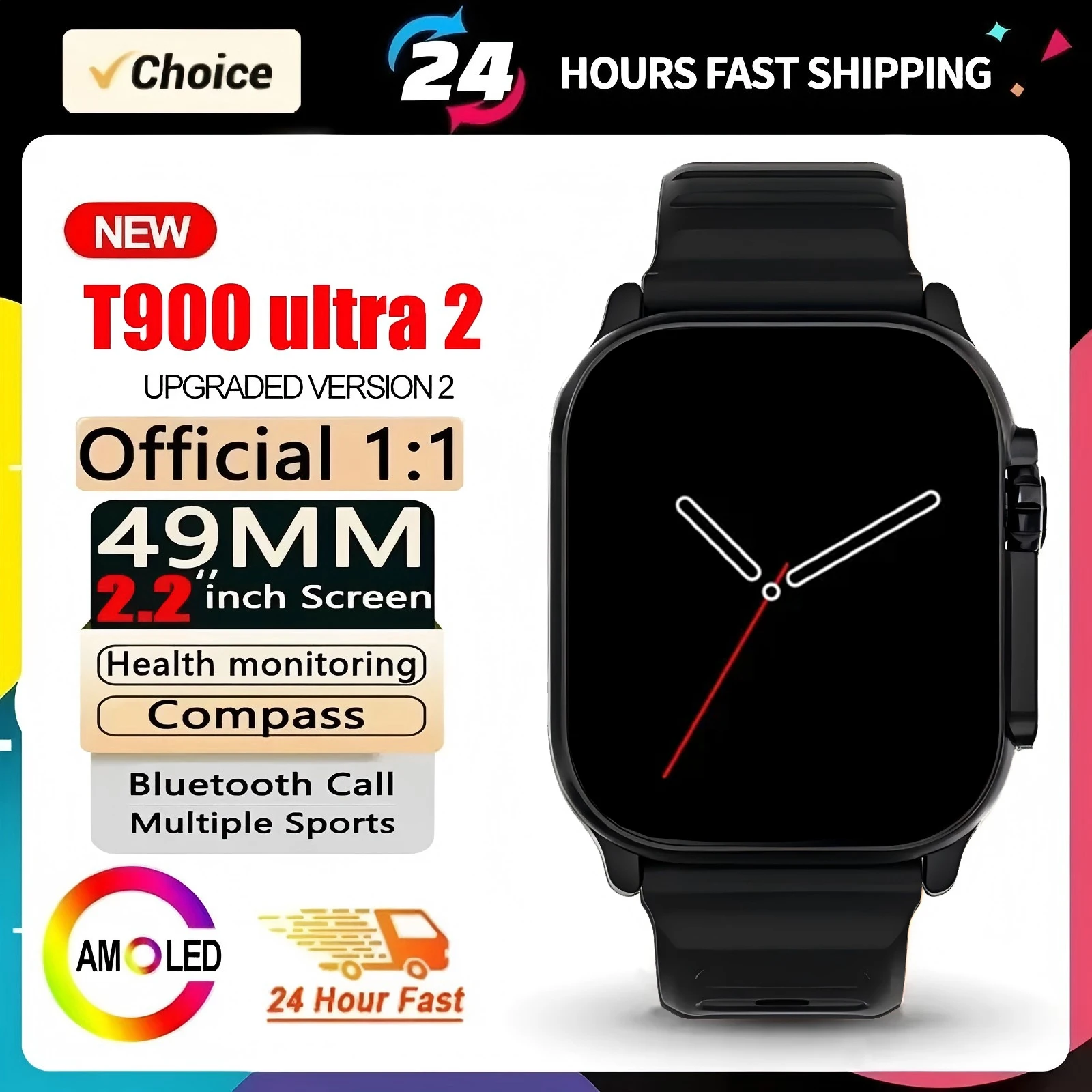 2025 T900 Ultra 2 Smart Watch for Men