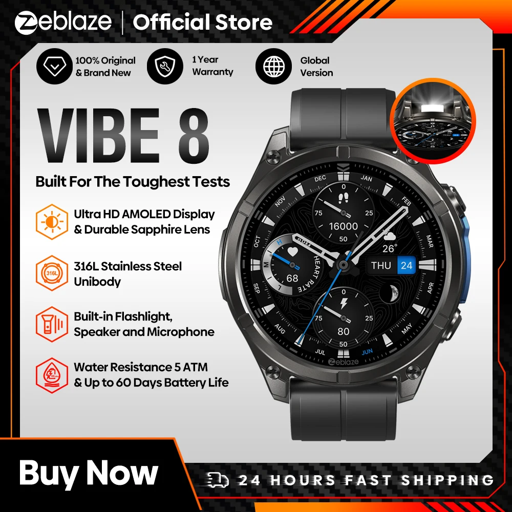 ساعة Zeblaze VIBE 8 الذكية 2025