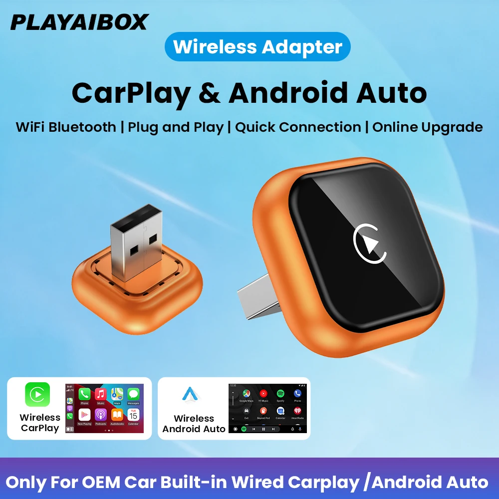 محول CarPlay اللاسلكي 2in1 للسيارات