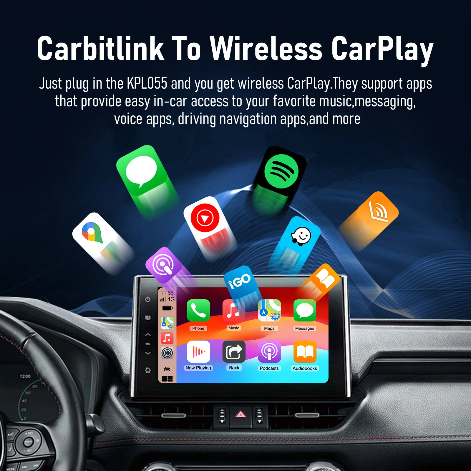 محول CarPlay اللاسلكي لمركبات Android