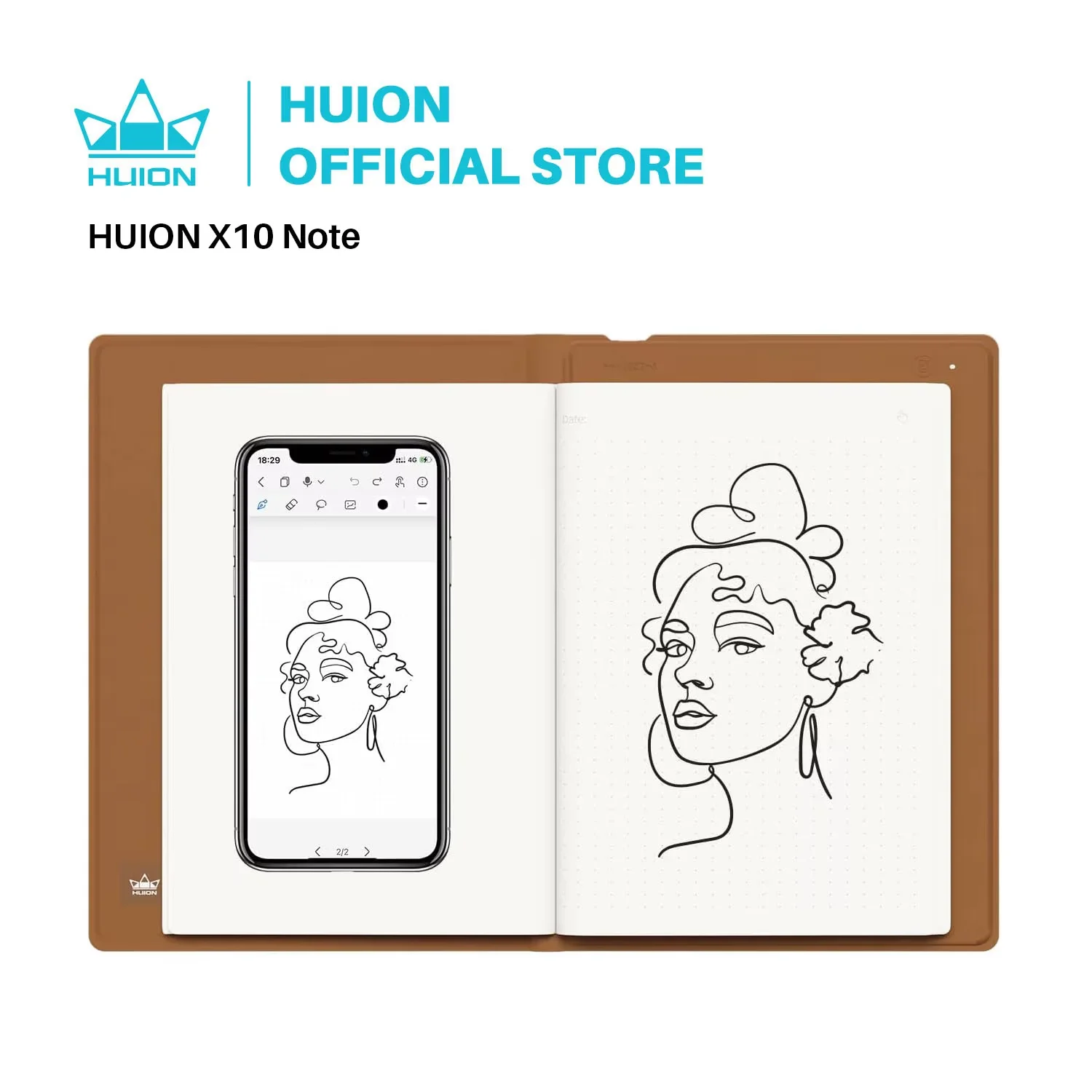 تابلت رسم رقمي 2 في 1 HUION Note