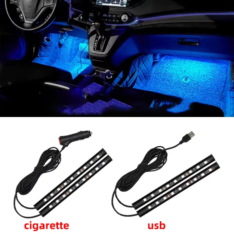 ضوء LED نيون للسيارة 2 في 1