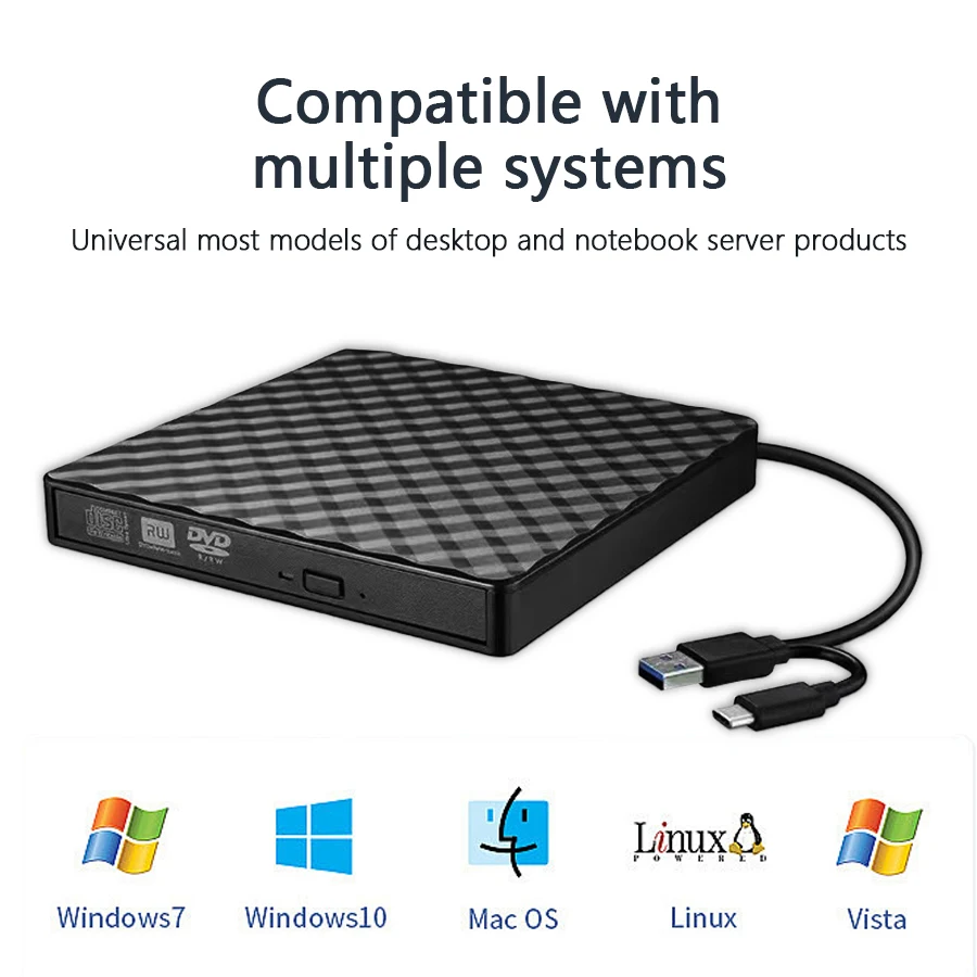 محرك أقراص DVD خارجي USB 3.0