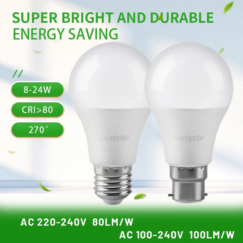 لمبات LED عالية الكفاءة E27 B22