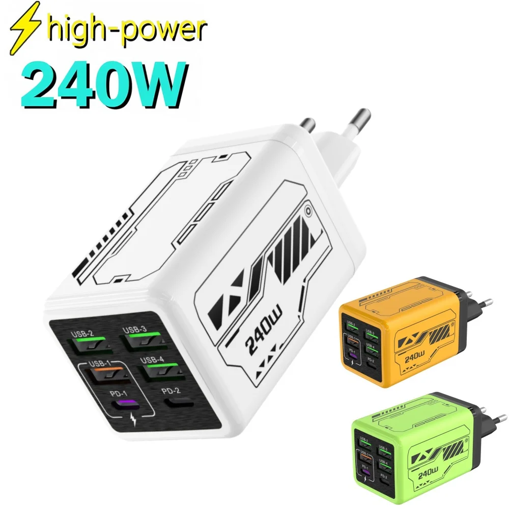 240W Multi-Port USB Fast Charger
