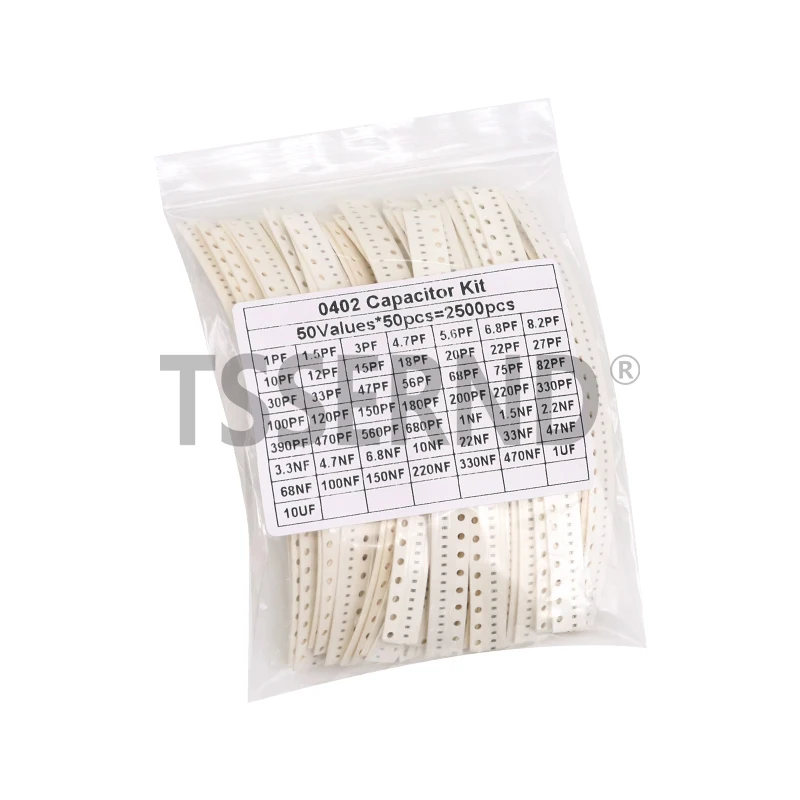 طقم مكثفات السيراميك SMD 2500 قطعة