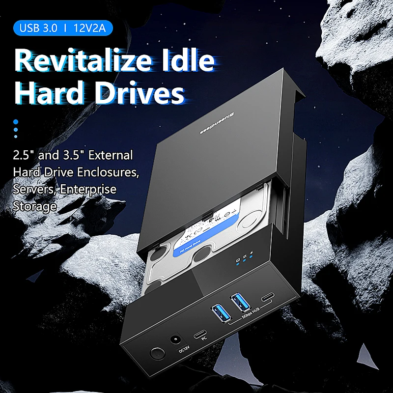 محول HDD/SSD مع محور USB3.0