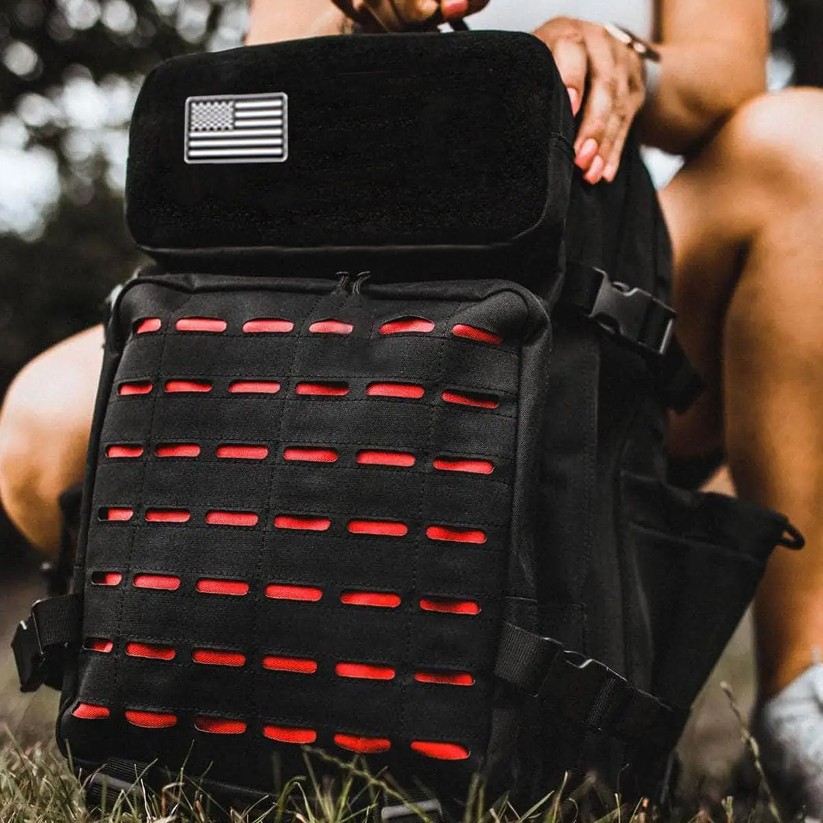25L/50L Waterproof Outdoor Backpack with Bottle Holders