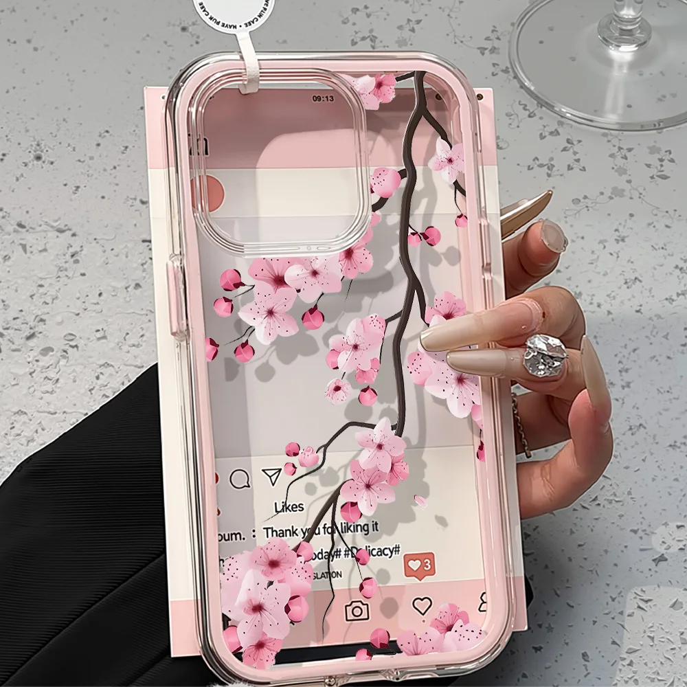 Colorful Transparent Flower iPhone Case