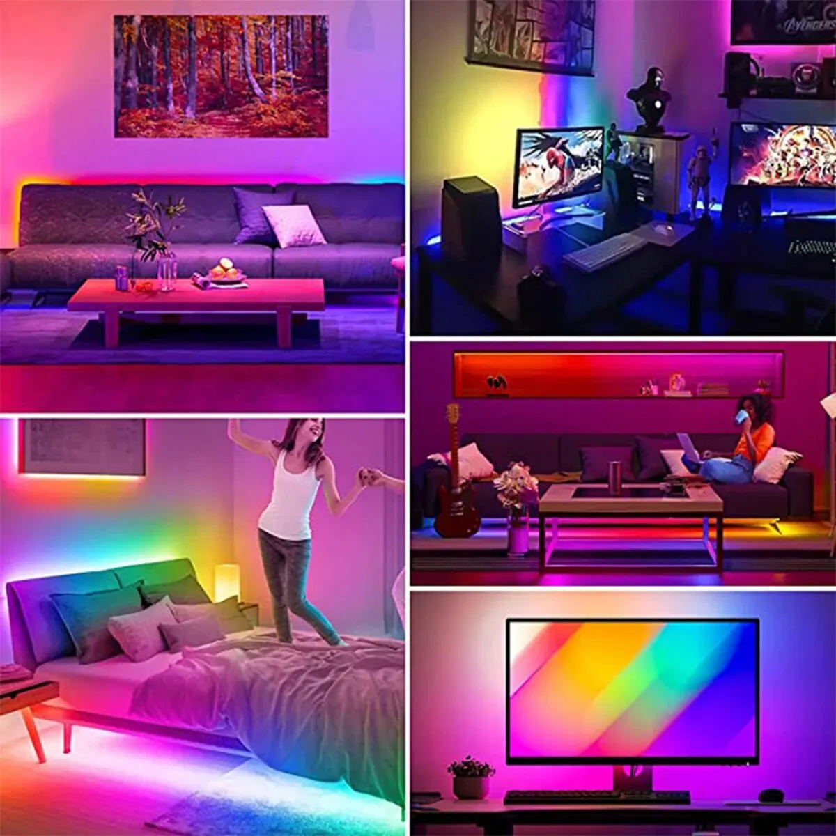Colorful LED Strip Lights for Atmosphere