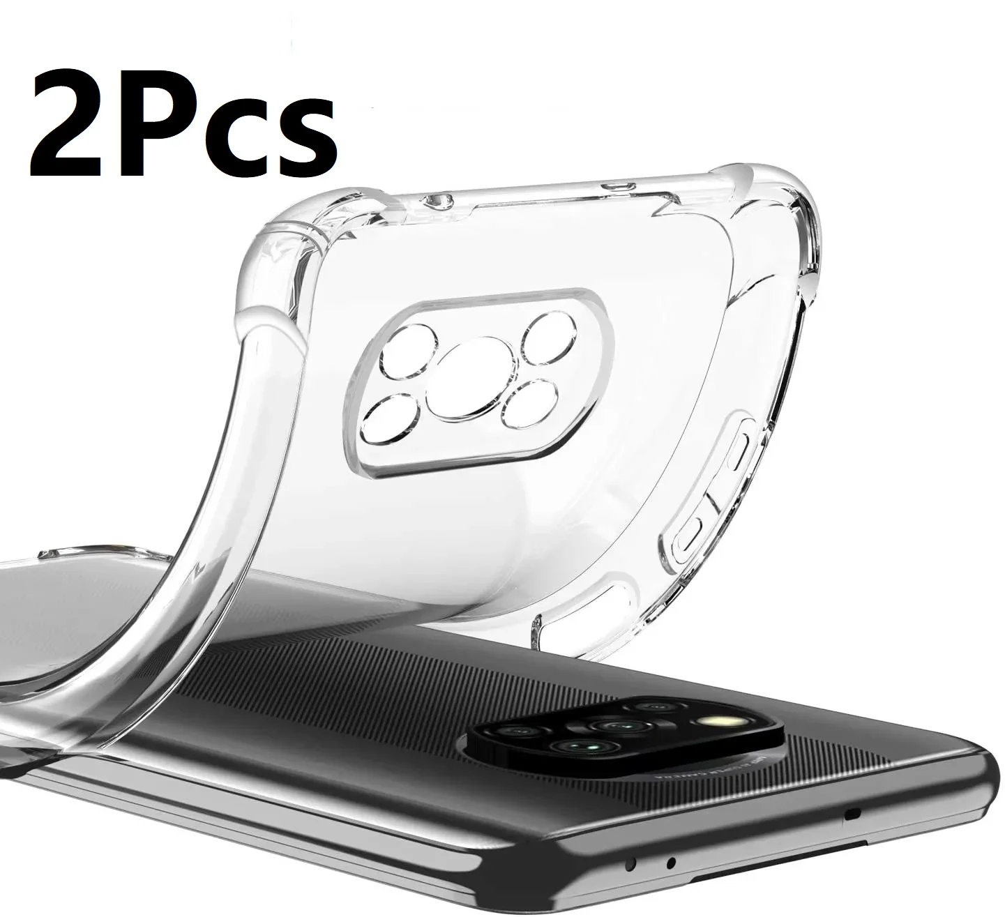 Xiaomi Poco X3 Clear Shockproof Cases