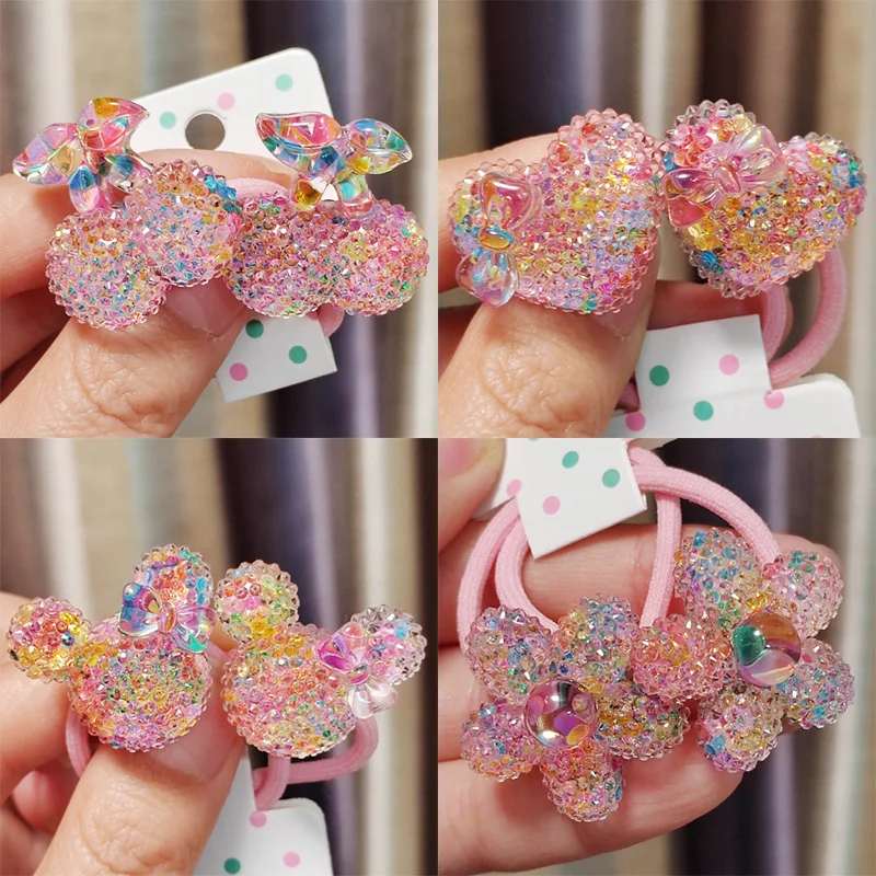 Colorful Sequined Cherry Hair Bands for Girls